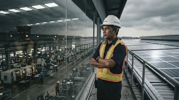 Manufacturing solar installation