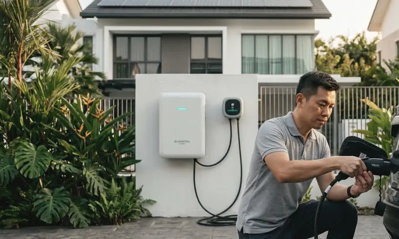 Solar and battery installation on semi-D in Petaling Jaya